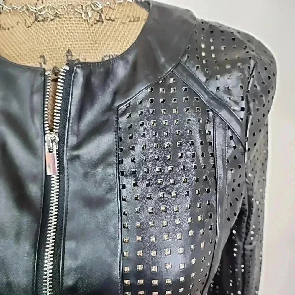 DOLCE cabo Pu Faux leather blazer jacket. Nwt size xsmall - Picture 6 of 9